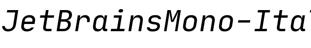 JetBrains Mono Italic.ttf
