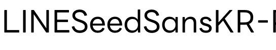 LINE Seed Sans KR Regular Regular.otf