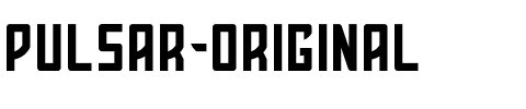 Pulsar – Original Regular.otf