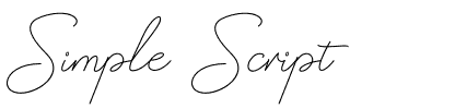 Simple Script Regular.otf