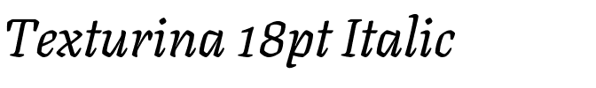 Texturina 18pt Italic.ttf