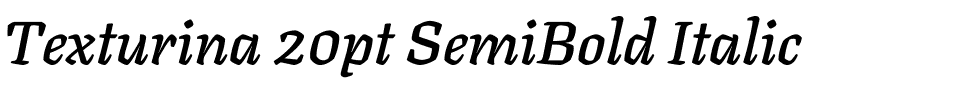 Texturina 20pt SemiBold Italic.ttf