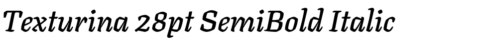 Texturina 28pt SemiBold Italic.ttf