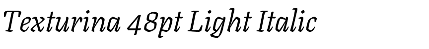 Texturina 48pt Light Italic.ttf