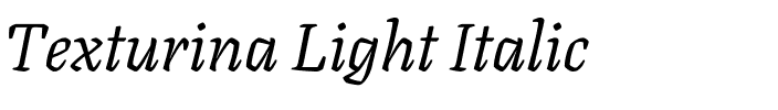 Texturina Light Italic.ttf