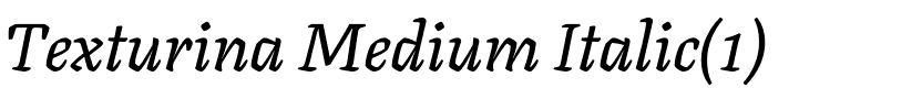 Texturina Medium Italic.ttf