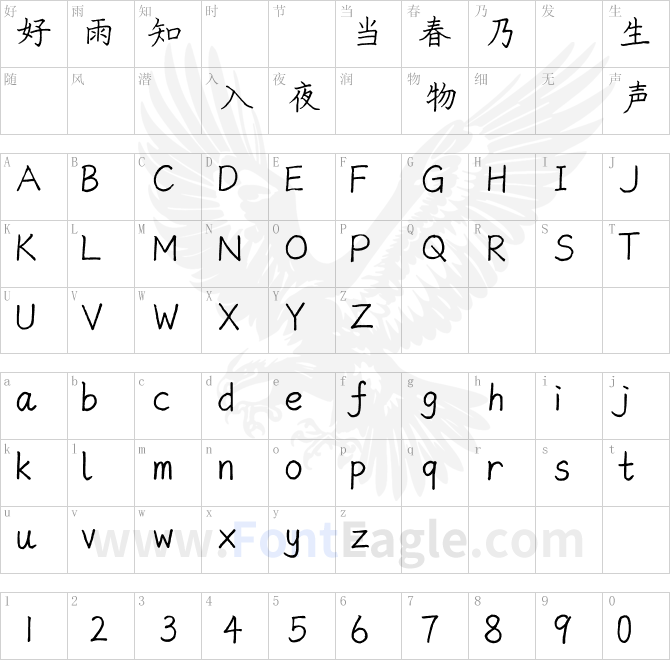 The Peak Font 隨峰體 Beta