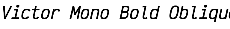 Victor Mono Oblique Bold Italic.otf