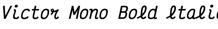 Victor Mono Bold Italic.otf