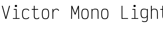 Victor Mono Light Regular.otf