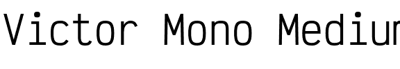 Victor Mono Medium Regular.otf