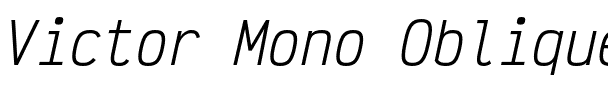 Victor Mono Oblique Italic.otf