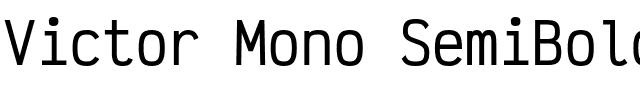 Victor Mono SemiBold Regular.otf