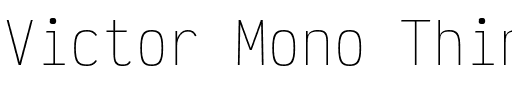Victor Mono Thin Regular.otf