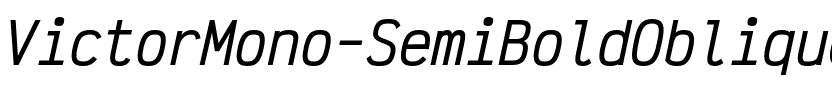 Victor Mono SemiBold Italic.otf