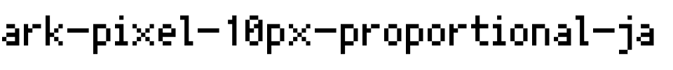 Ark Pixel 10px proportional ja Regular.otf