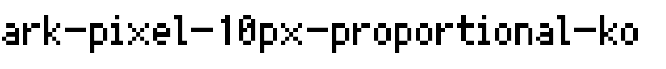 Ark Pixel 10px proportional ko Regular.ttf