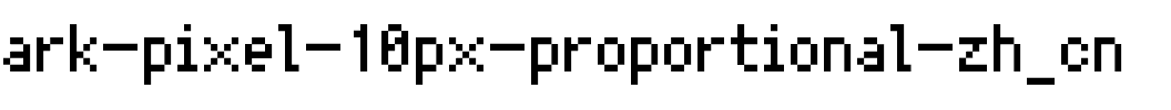 Ark Pixel 10px proportional zh_cn Regular.ttf