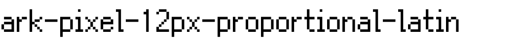 Ark Pixel 12px proportional latin Regular.otf