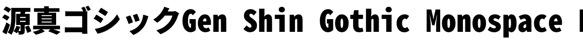 源真ゴシック等幅 Heavy Bold.ttf