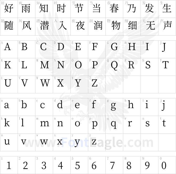 源雲明體GenRyuMin TW TTF Regular