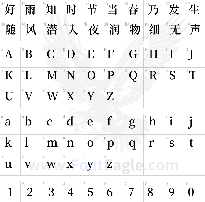 源雲明體GenRyuMin TW TTF SemiBold