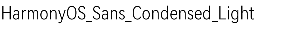 HarmonyOS Sans Condensed Light Regular.ttf