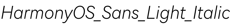HarmonyOS Sans Light Italic.ttf
