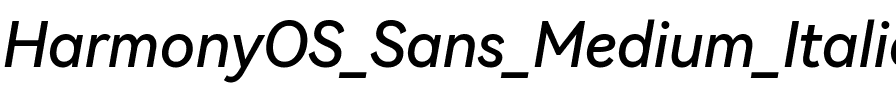 HarmonyOS Sans Medium Italic.ttf