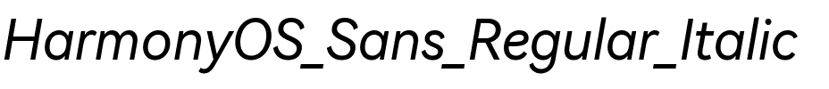 HarmonyOS Sans Italic.ttf