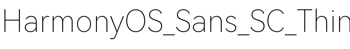 HarmonyOS Sans SC Thin Regular.ttf