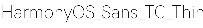 HarmonyOS Sans TC Thin Regular.ttf
