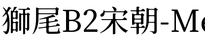獅尾B2宋朝-Medium Medium.ttf