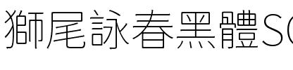 獅尾詠春黑體SC-Thin Thin.ttf