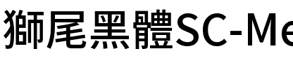獅尾黑體SC-Medium Medium.ttf