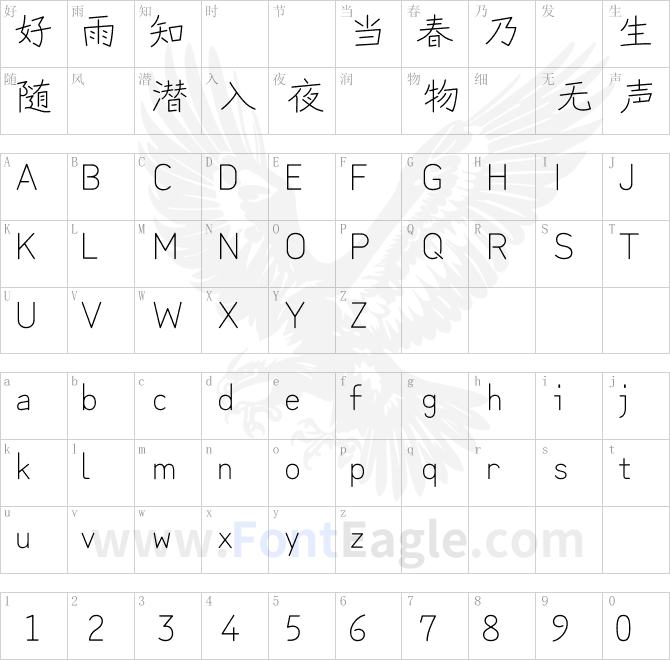 苦累蛙圓體 CJKTC-Light