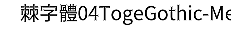 04棘ゴシック中 Regular.otf