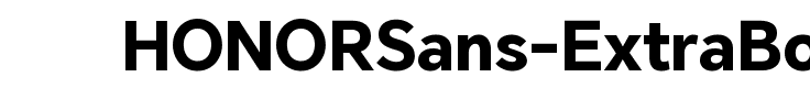HONOR Sans ExtraBold Regular.ttf