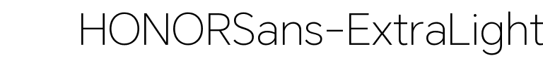 HONOR Sans ExtraLight Regular.ttf