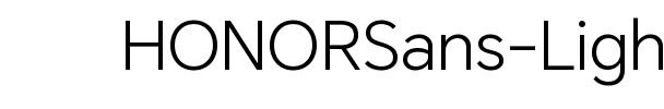 HONOR Sans Light Regular.ttf