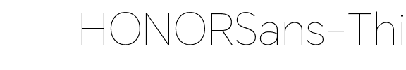HONOR Sans Thin Regular.ttf