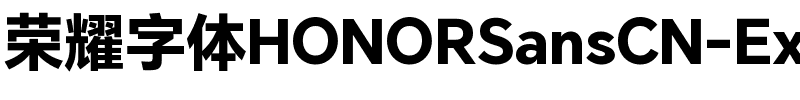 HONOR Sans CN ExtraBold Regular.ttf