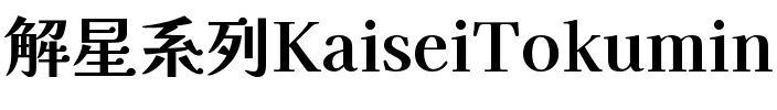 解星-特ミン Bold.ttf