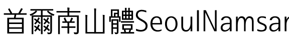 서울남산 장체L Regular.ttf